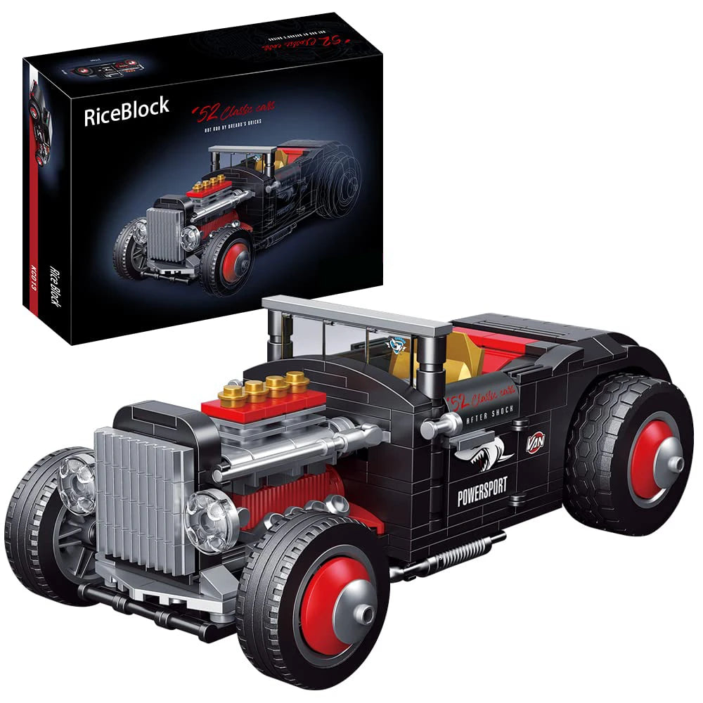 452 Technical Classic Vintage Car Model Building Blocks Bricks