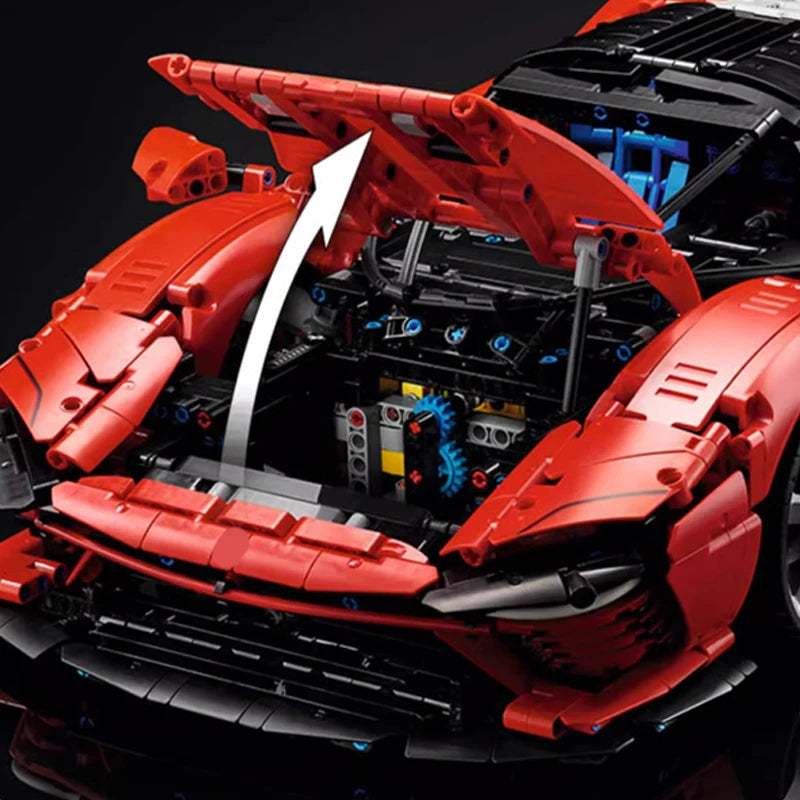 3778PCS Technical Daytona SP3 Supercar Model Building Blocks