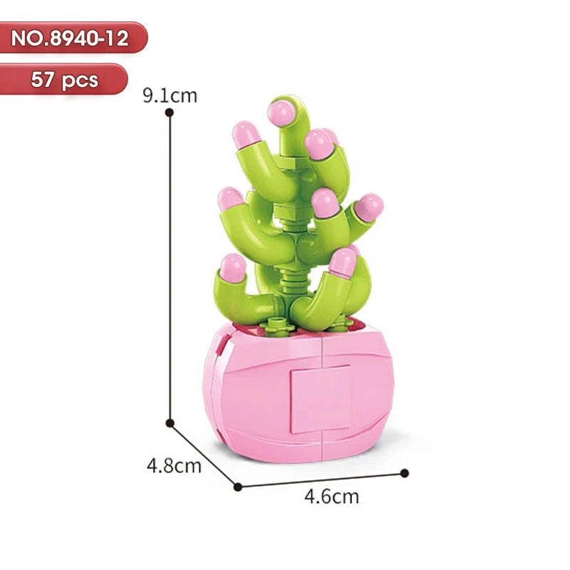 100PCS 10cm Mini Flowers Desert Succulent Collection Potted Plants