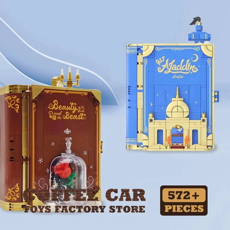 650PCS 3D Disney Fairy Tales Dream Princess Storybook Building