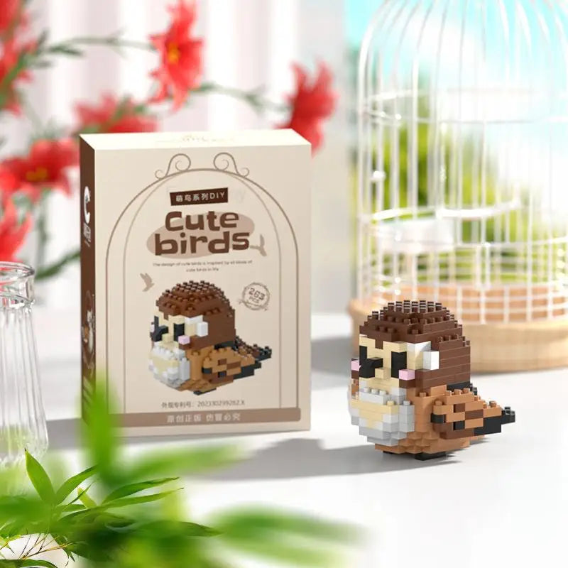 240PCS Kawaii Cute Bird Small Building Blocks Set
