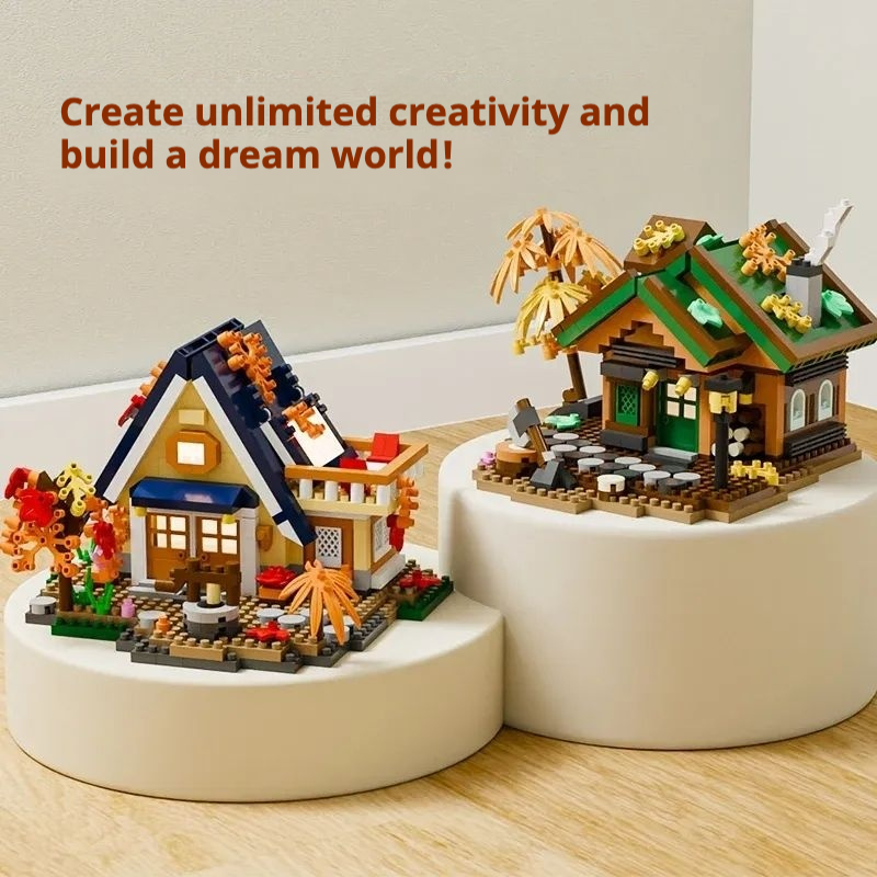 700 PCS Mini MOC Brick Forest Wooden House Treehouse