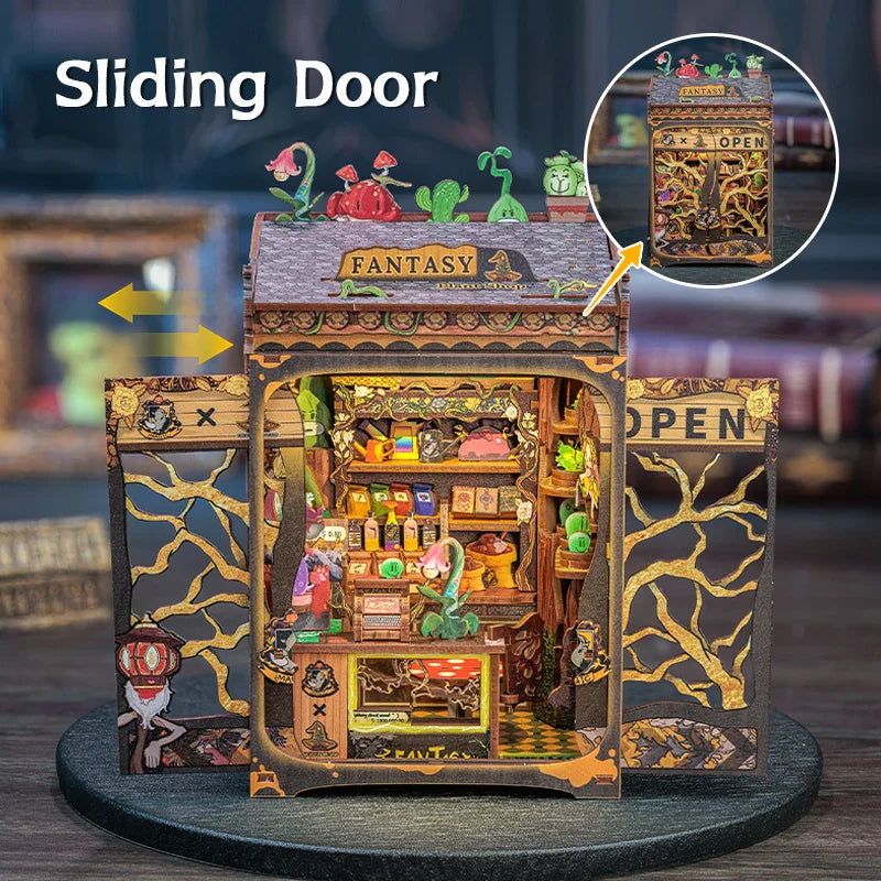 Wooden 3D Puzzle DIY Book Nook Kit Miniature Mystery Thriller