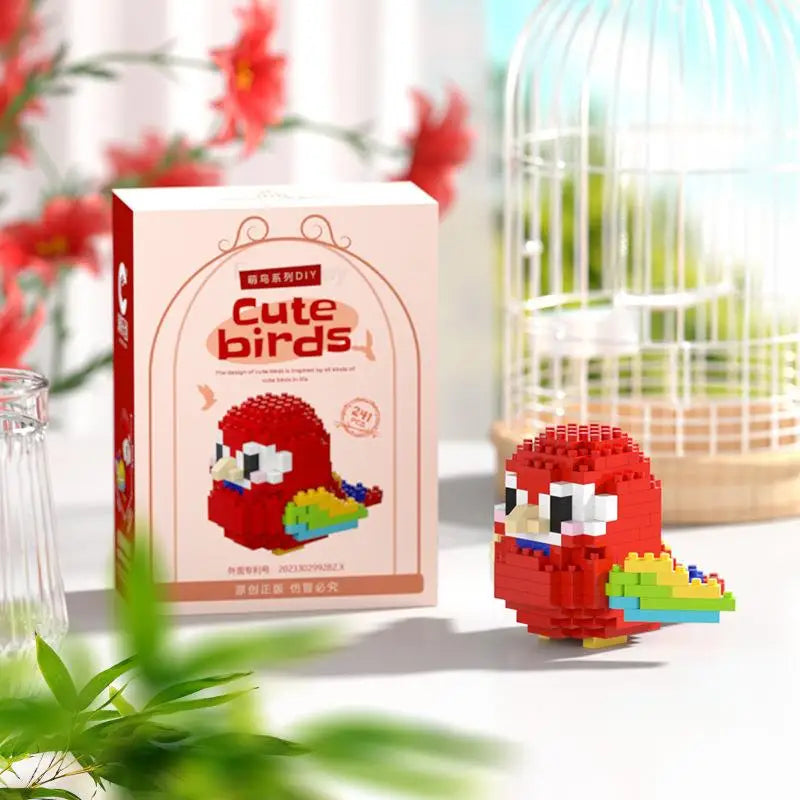 240PCS Kawaii Cute Bird Small Building Blocks Set