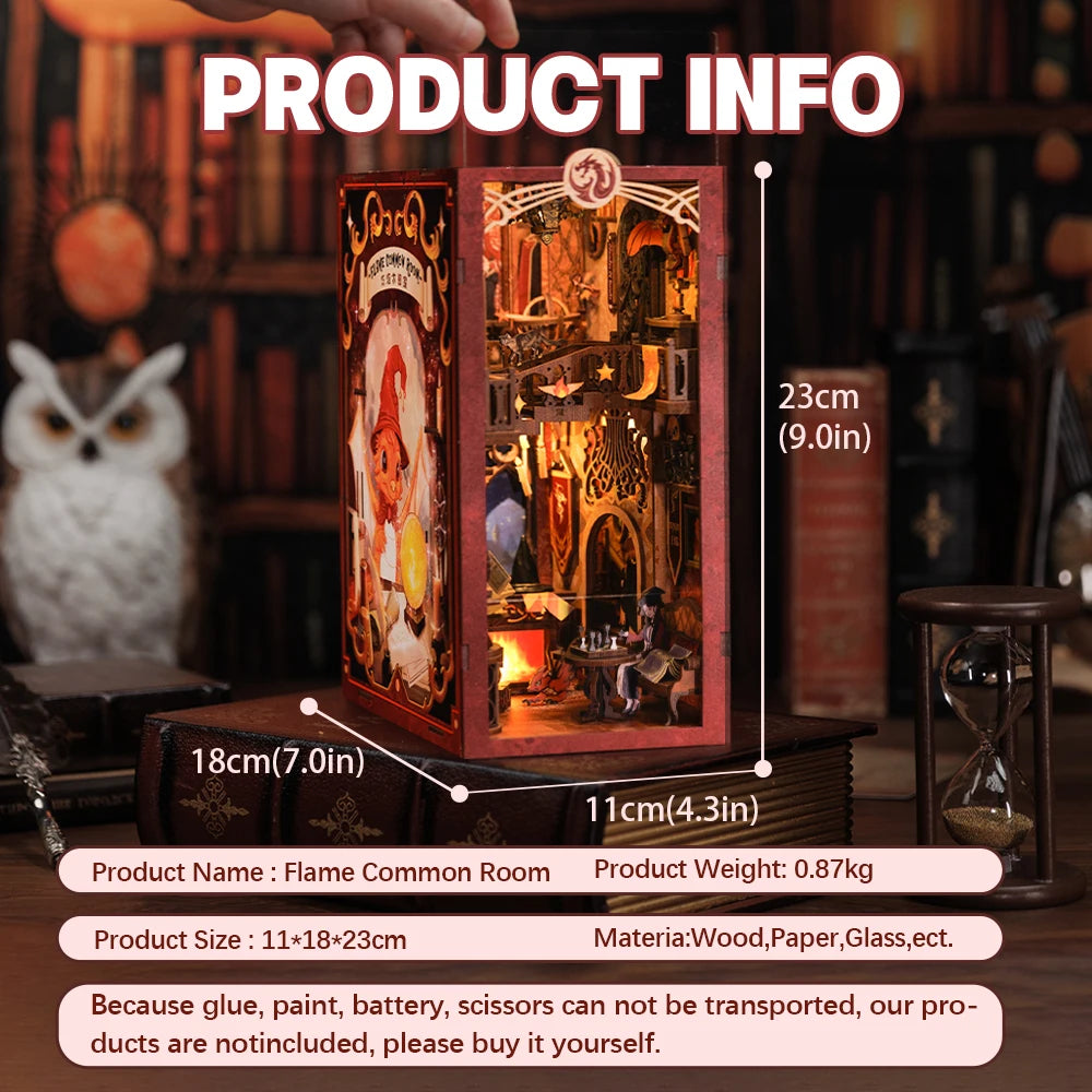 Wooden 3D Puzzle DIY Book Nook Kit Miniature Mystery Thriller