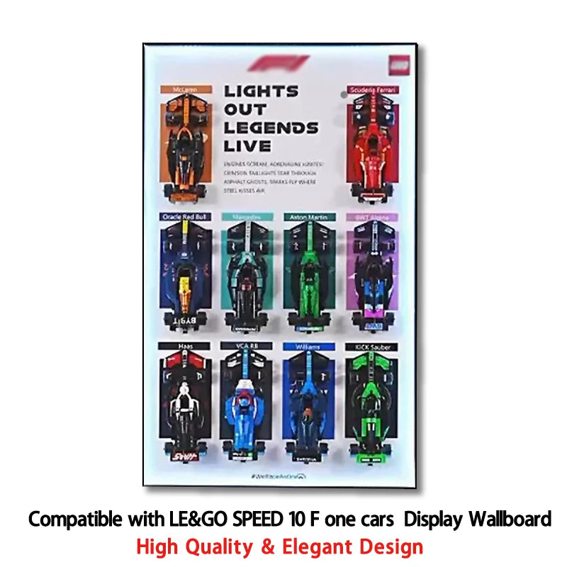 1:24 2025 F1 Racing Car with Frames (10 cars)