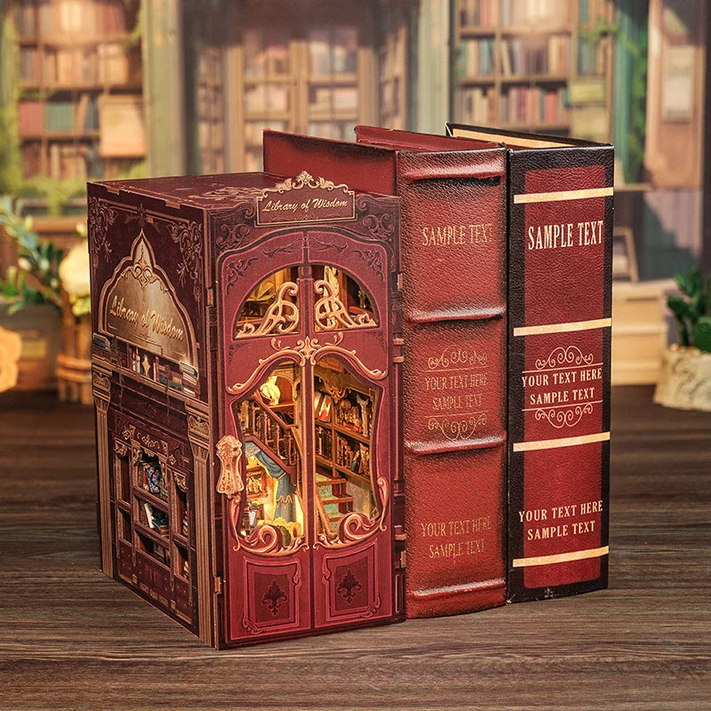 Wooden 3D Puzzle DIY Book Nook Kit Miniature Mystery Thriller