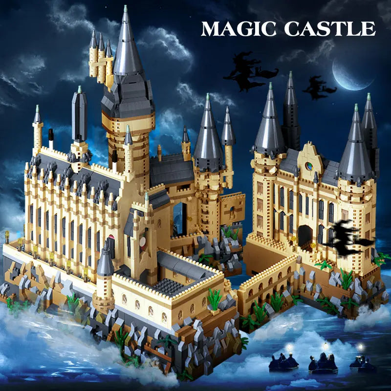 6369PCS Micro-Bricks Harry Porter Medieval Magic Castle Series School