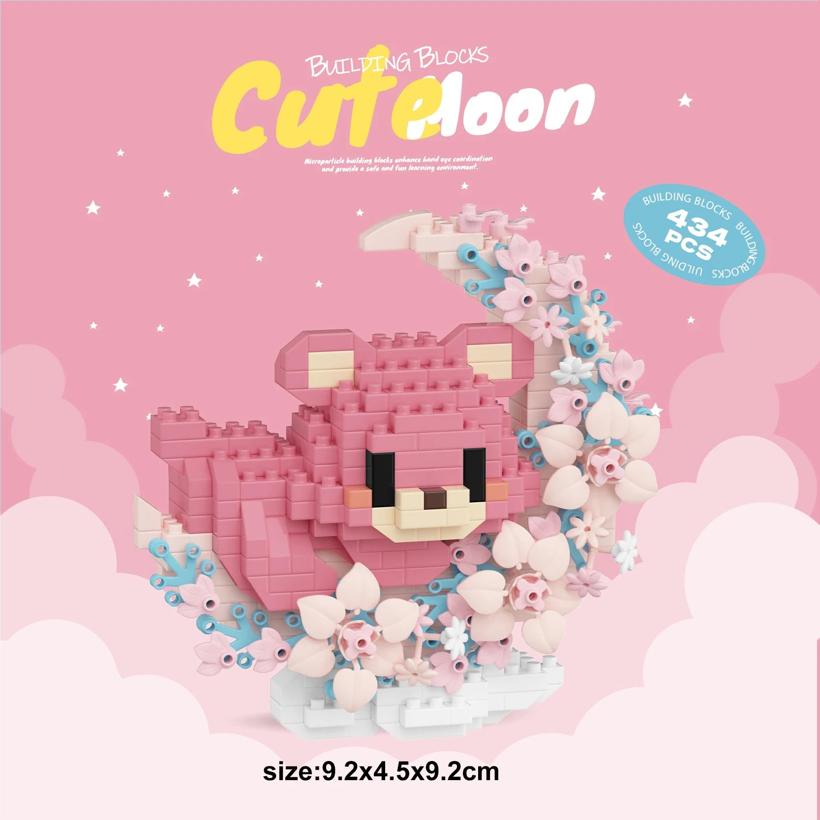 Mini Dog Cat panda raccoon Cute Pet Small Building Block Model Series