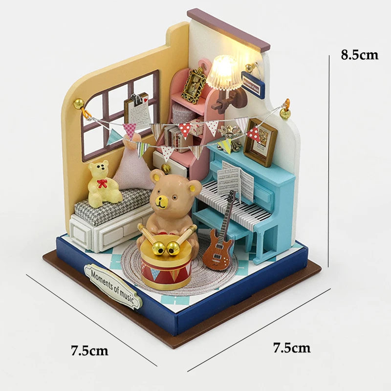 DIY Teddy Bear Doll Houses with Furniture without Dust Dover