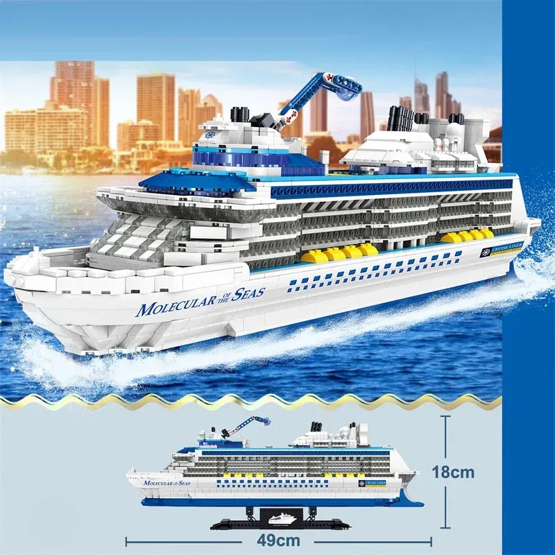 2428PCS MOC Cruise Liner Ship Sailing Boat Building Blocks Set