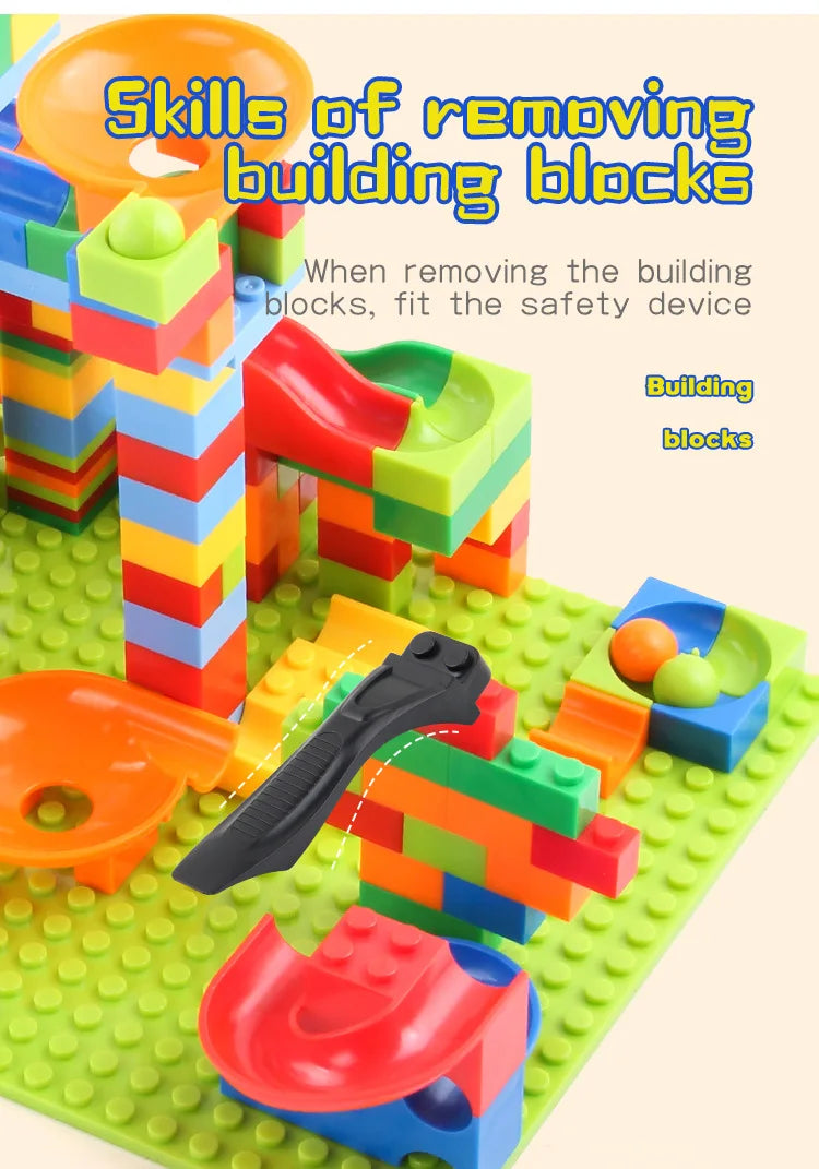 504PCS Marble Race and Maze Ball Track for Children 6+