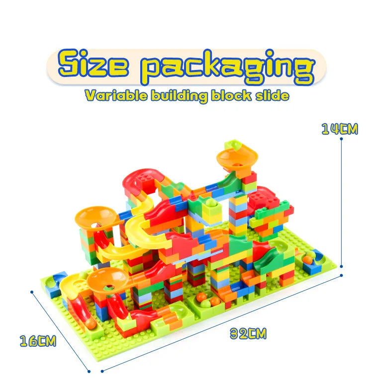504PCS Marble Race and Maze Ball Track for Children 6+