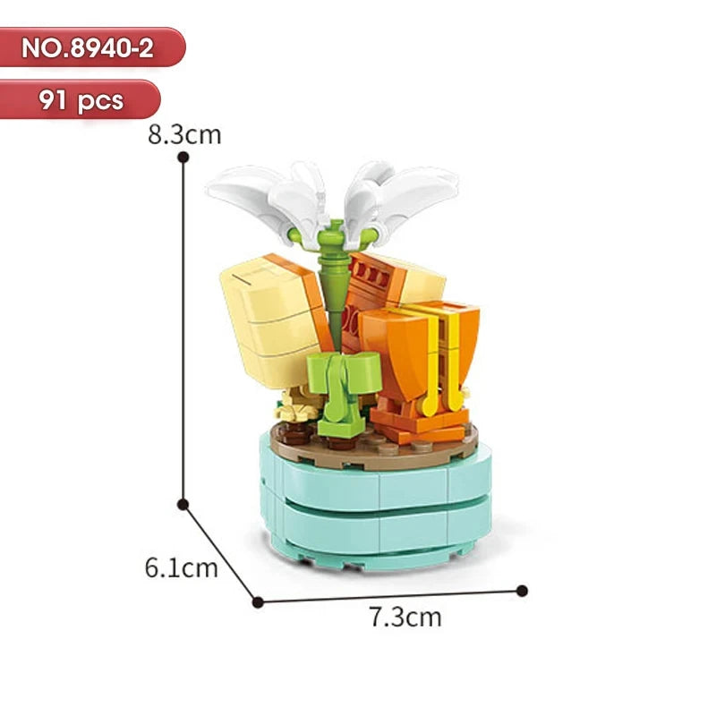 100PCS 10cm Mini Flowers Desert Succulent Collection Potted Plants