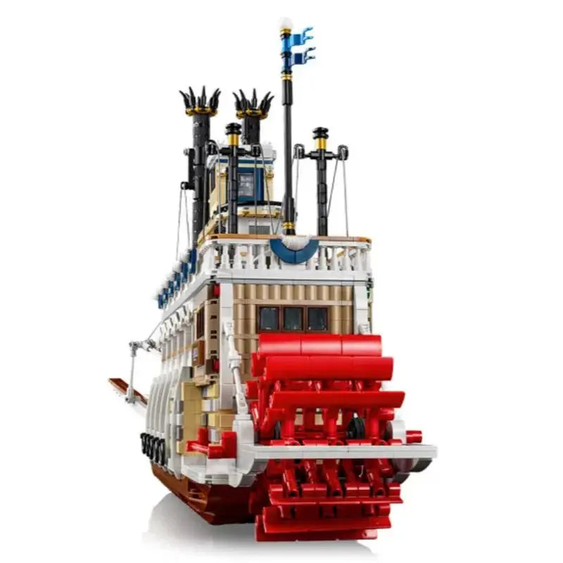 2025 New MOC Steam Transport Cruise Ship Model Display Blocks for Boys and Girls as Holiday Gifts