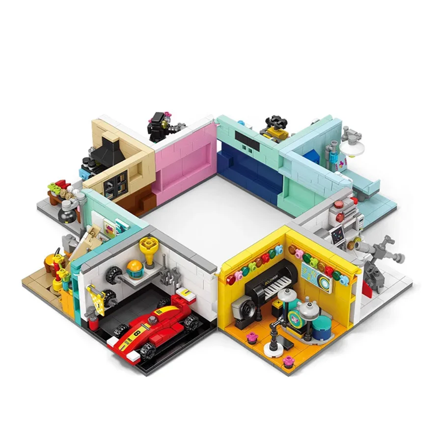 120PCS DIY Dreams Job Mini-bricks Doctor Painter Musician Scientist Pastry Chef Cameraman Astronaut