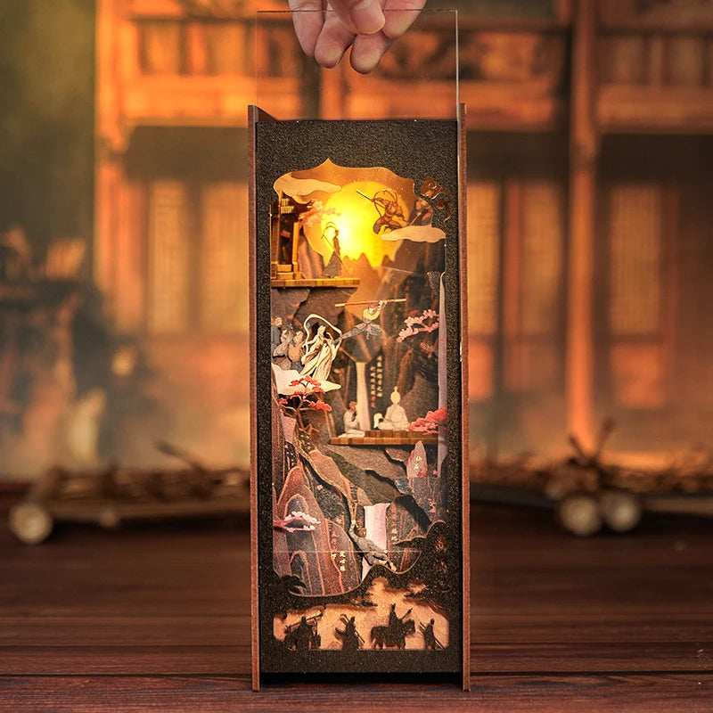 Wooden 3D Puzzle DIY Book Nook Kit Miniature Mystery Thriller