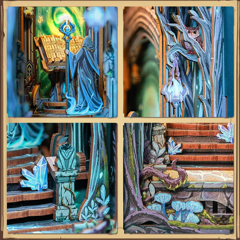 Wooden 3D Puzzle DIY Book Nook Kit Miniature Mystery Thriller