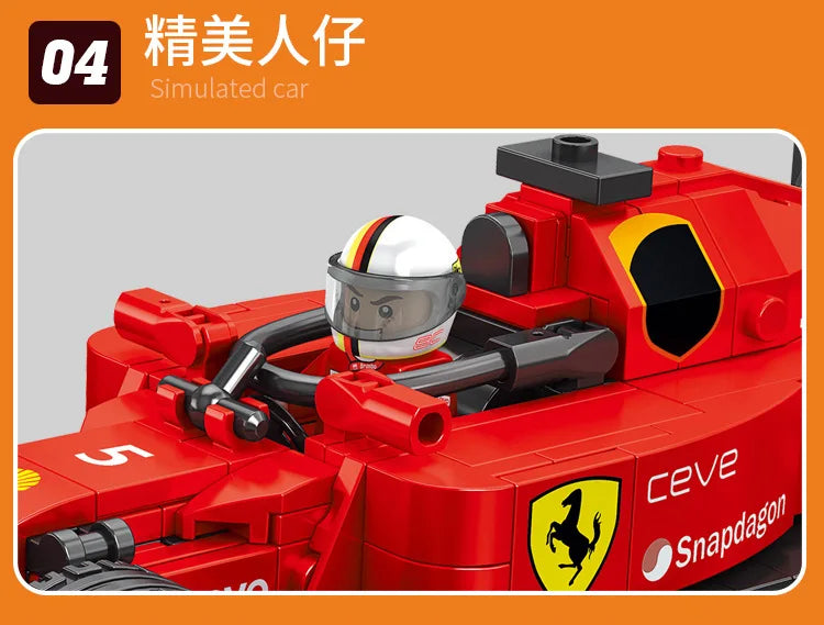 2025 Formula 1 Racing City Speed Champion F1 Building Blocks Vehicle