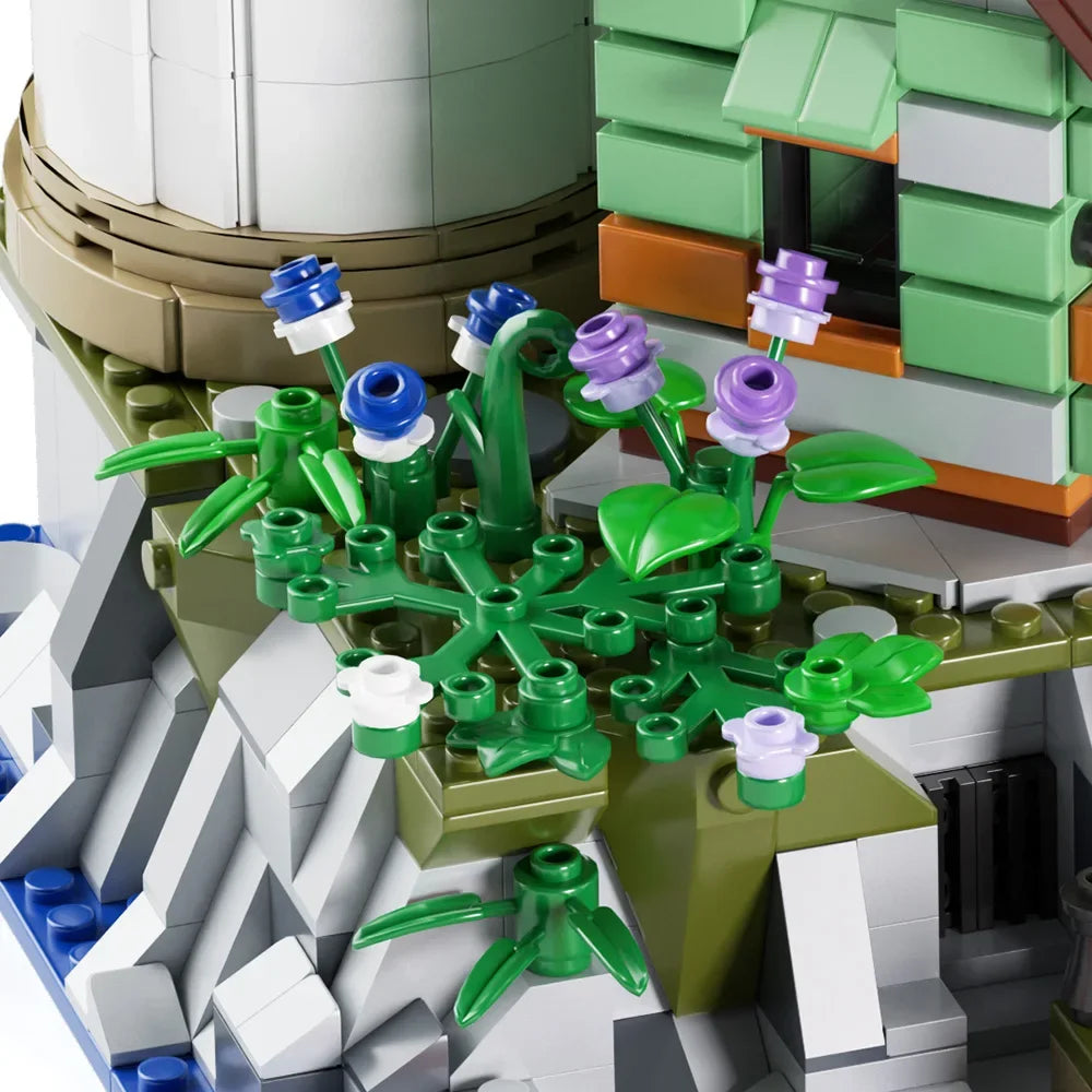 Seaside Lighthouse Building Block Sets with Lighting