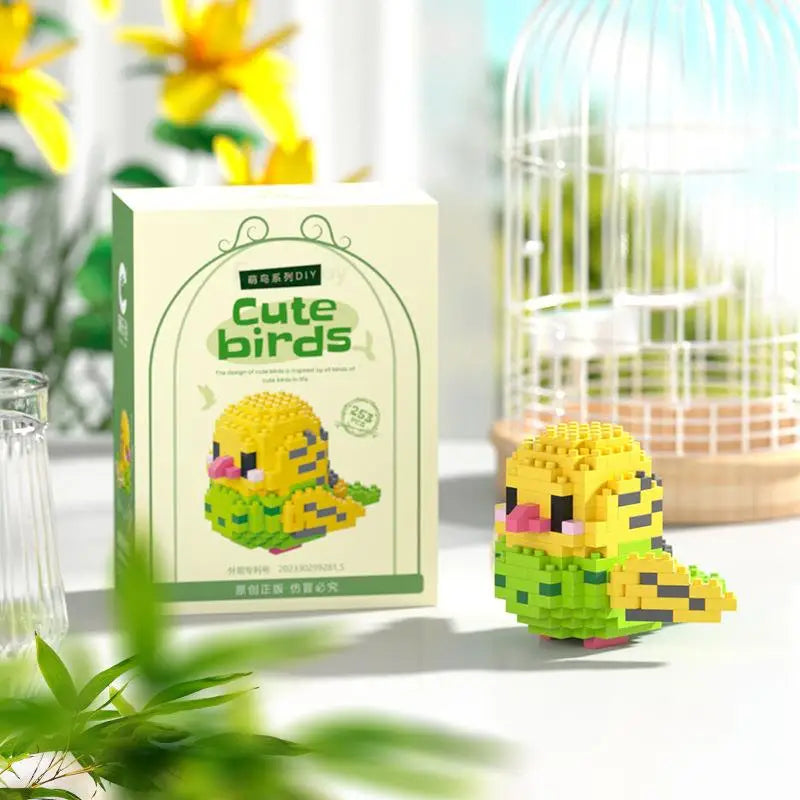 240PCS Kawaii Cute Bird Small Building Blocks Set