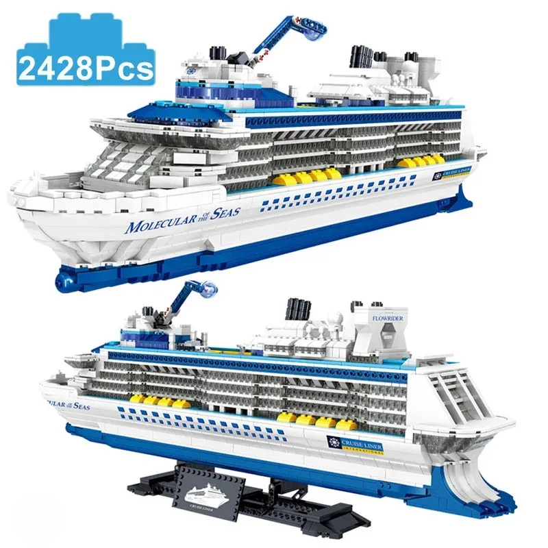 2428PCS MOC Cruise Liner Ship Sailing Boat Building Blocks Set