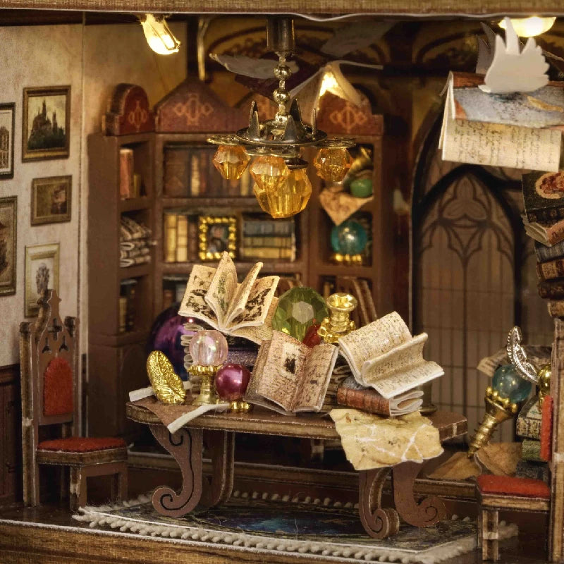 DIY Miniature Doll House Wooden Puzzle Bookstore/Bakery/Forest