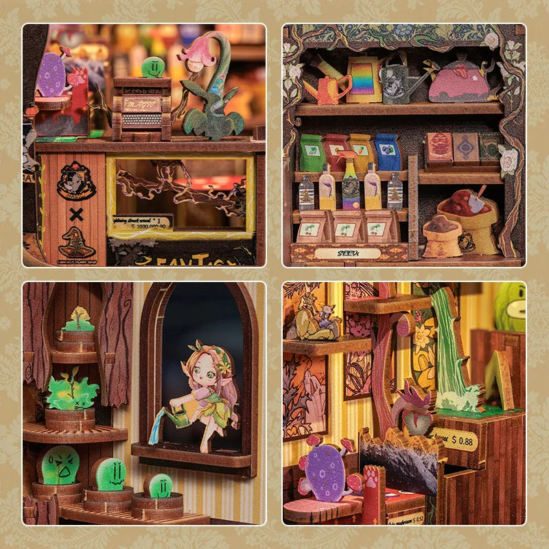 Wooden 3D Puzzle DIY Book Nook Kit Miniature Mystery Thriller