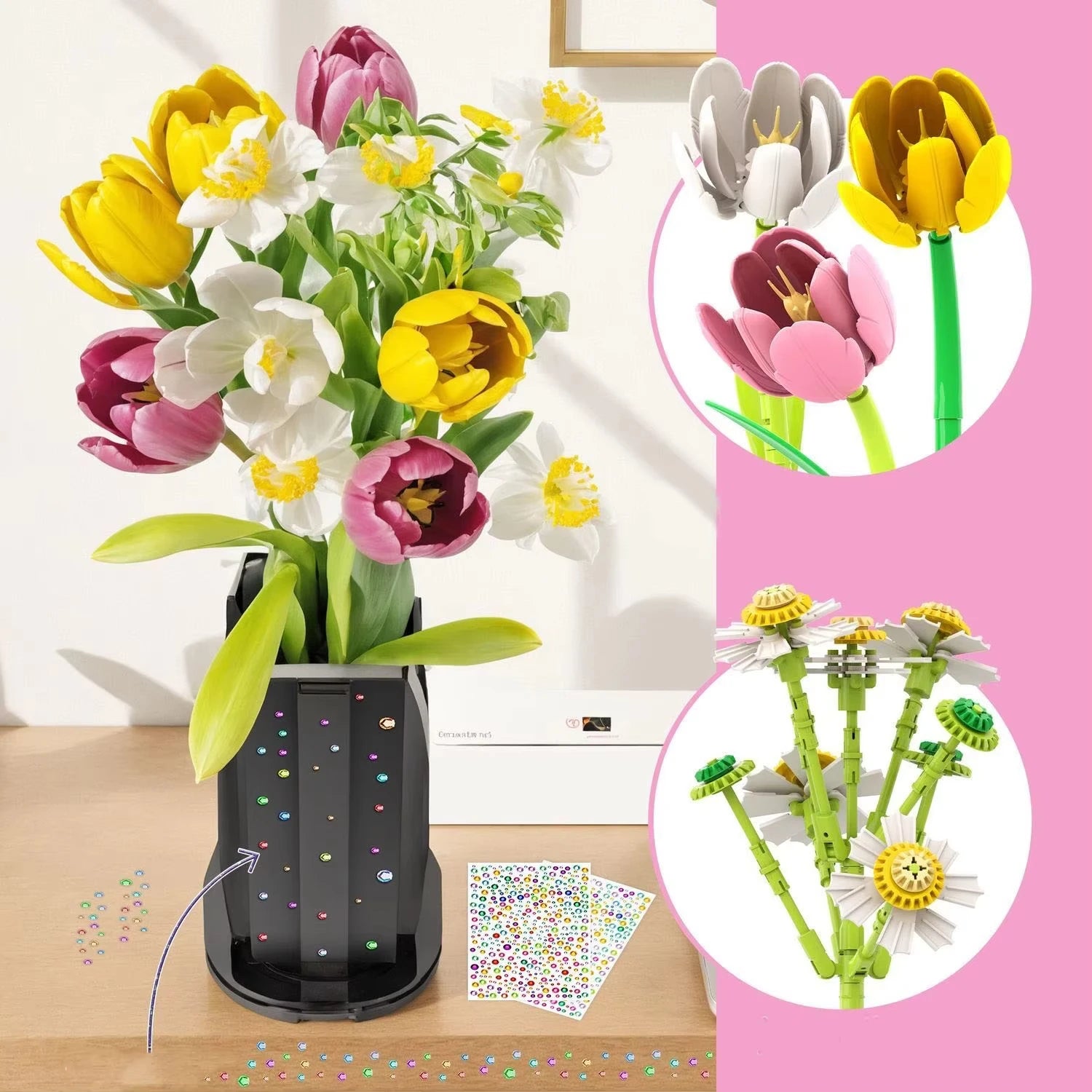 1250PCS Tulip Bouquet  Eternal Flowers