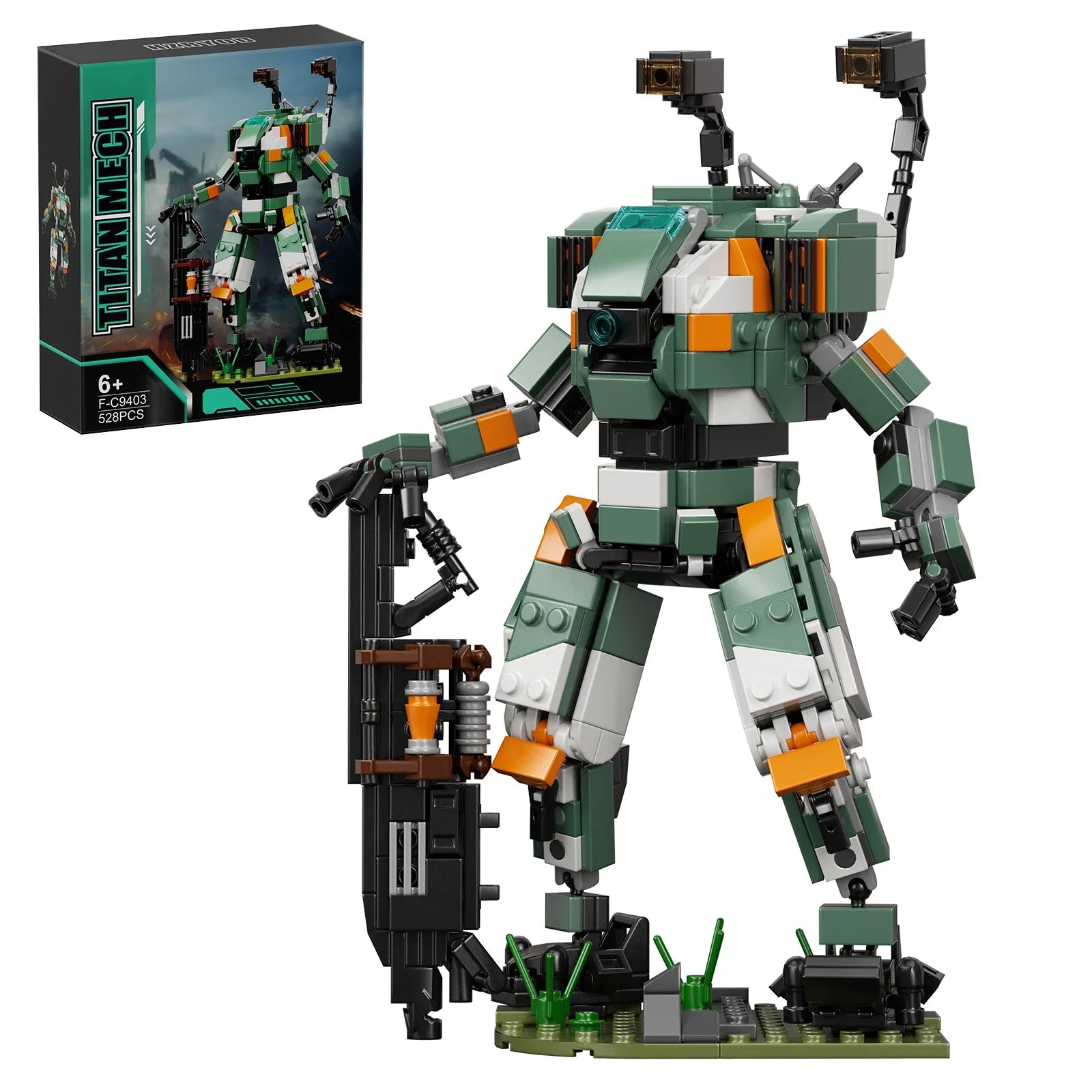 530PCS Titanfalls BT-7274 Vanguard Mecha Building Blocks