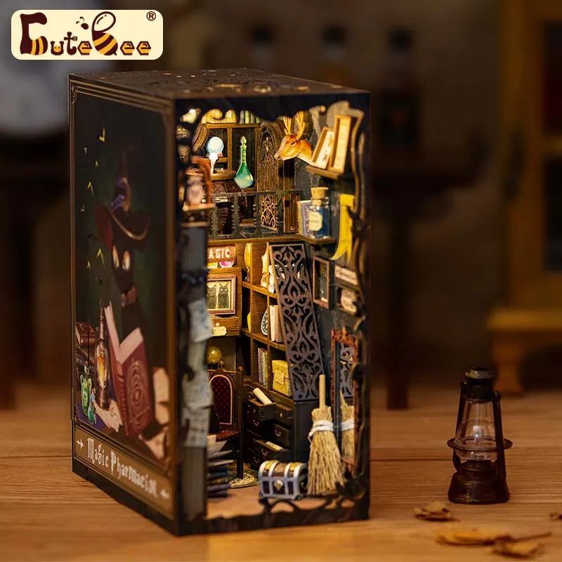Wooden 3D Puzzle DIY Book Nook Kit Miniature Mystery Thriller