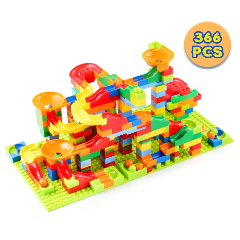 504PCS Marble Race and Maze Ball Track for Children 6+