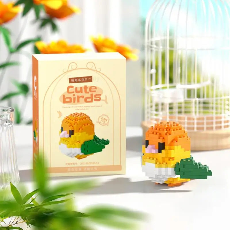 240PCS Kawaii Cute Bird Small Building Blocks Set