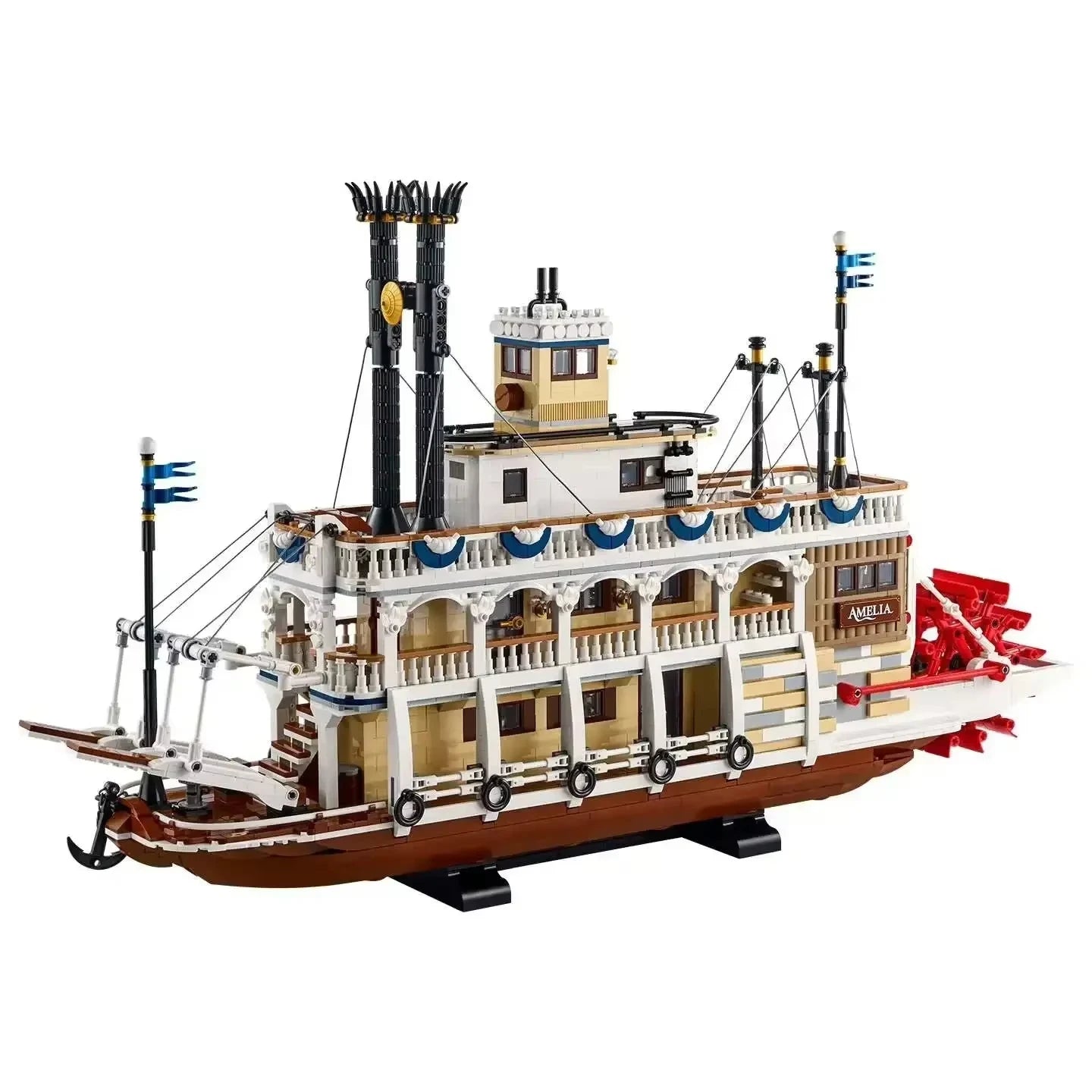 4000 PCS Creative river steamboat building blocks steamboat model