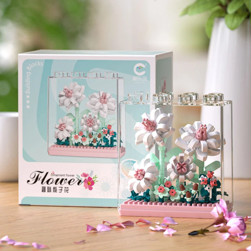 Mini Bricks Dream Flower Box Everlasting Flower Series Desktop