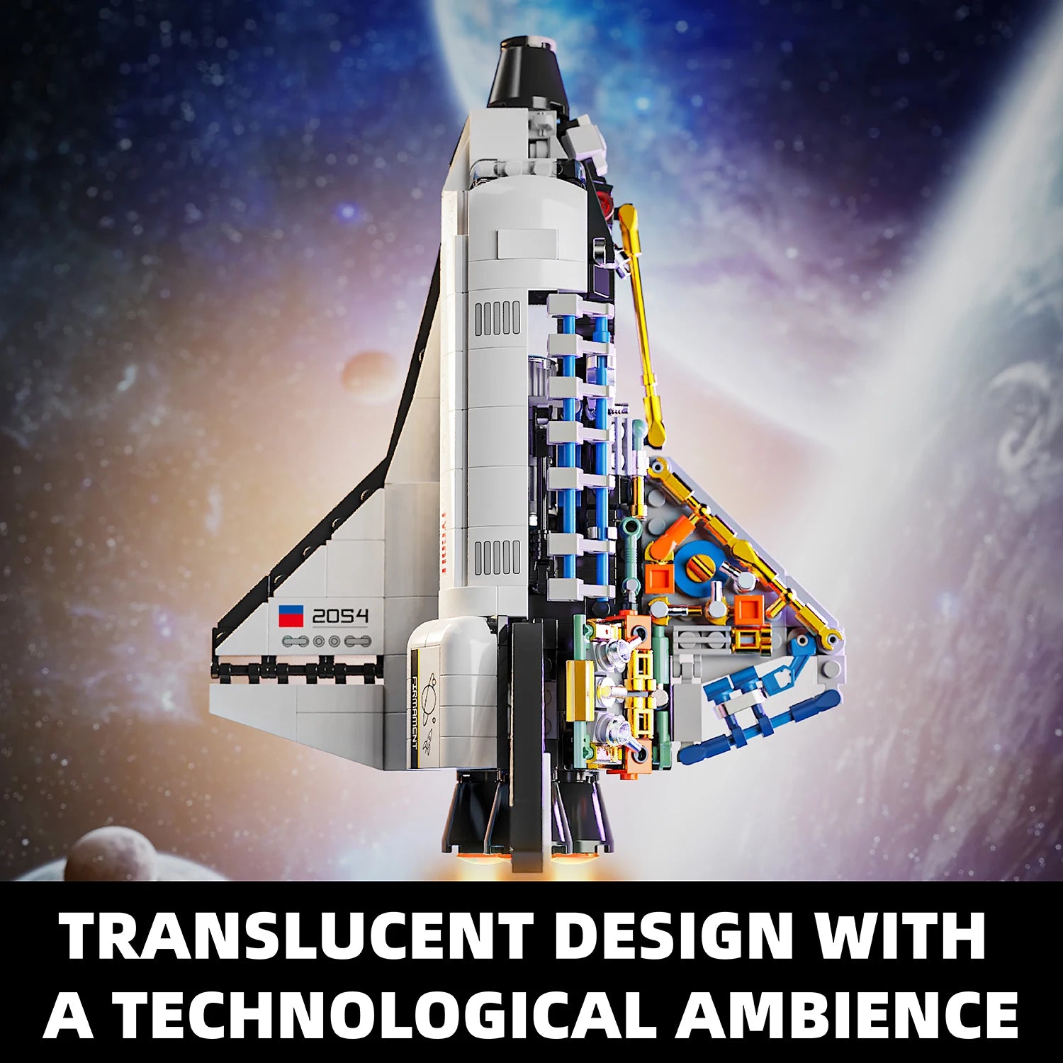 536pcs Space Shuttle Astronaut Model Building Blocks