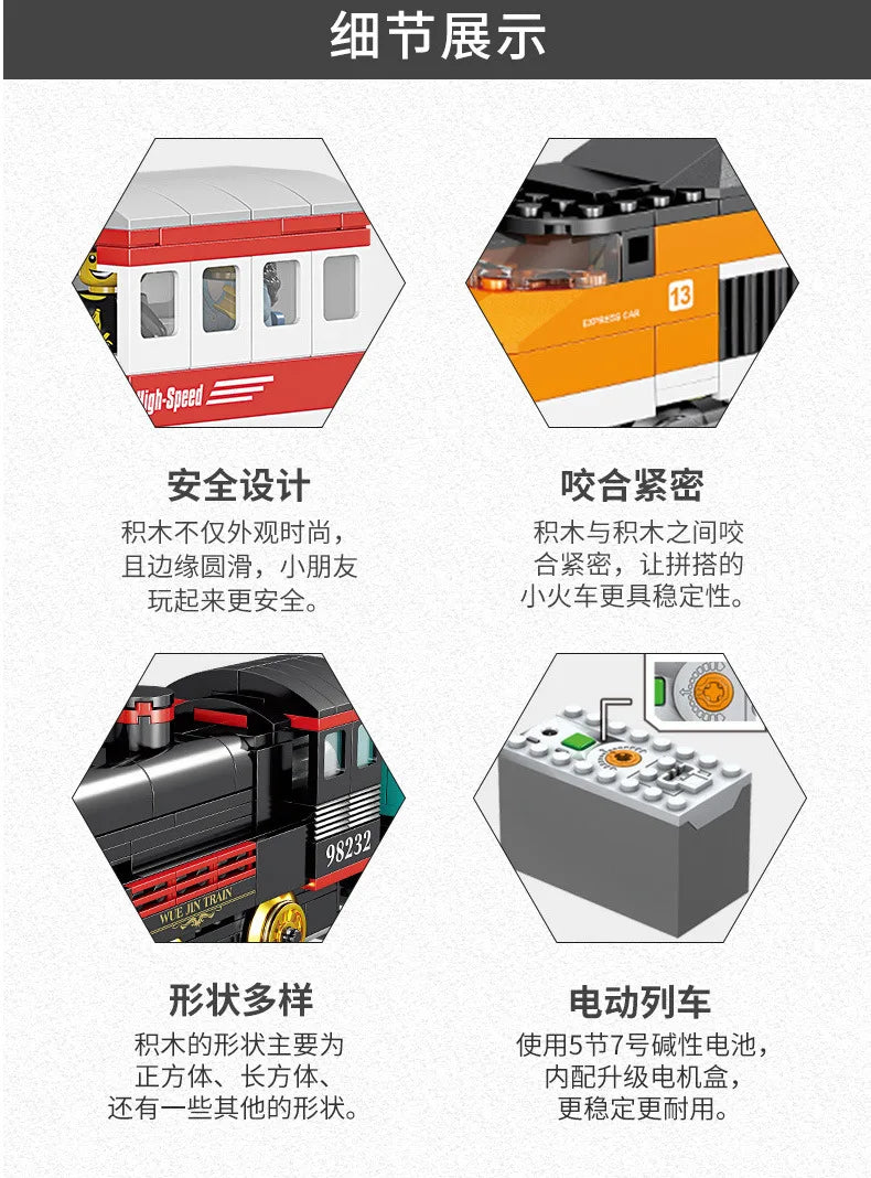 Train Toy with Motor and Tract Set