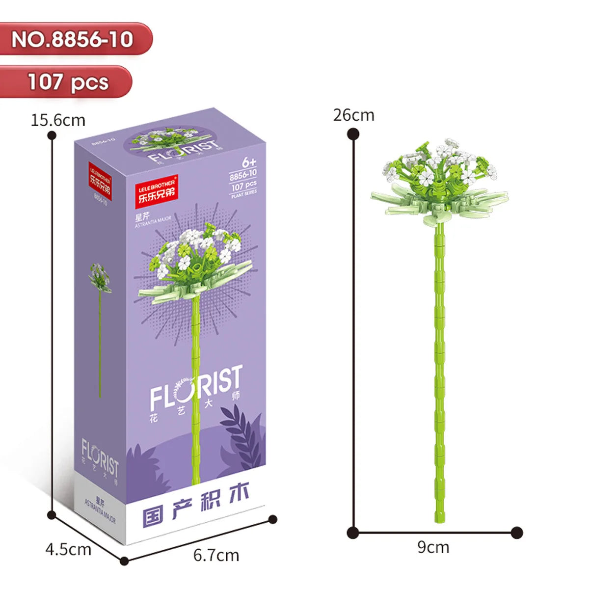 30PCS Mix and Match Single Flower Blocks without Box