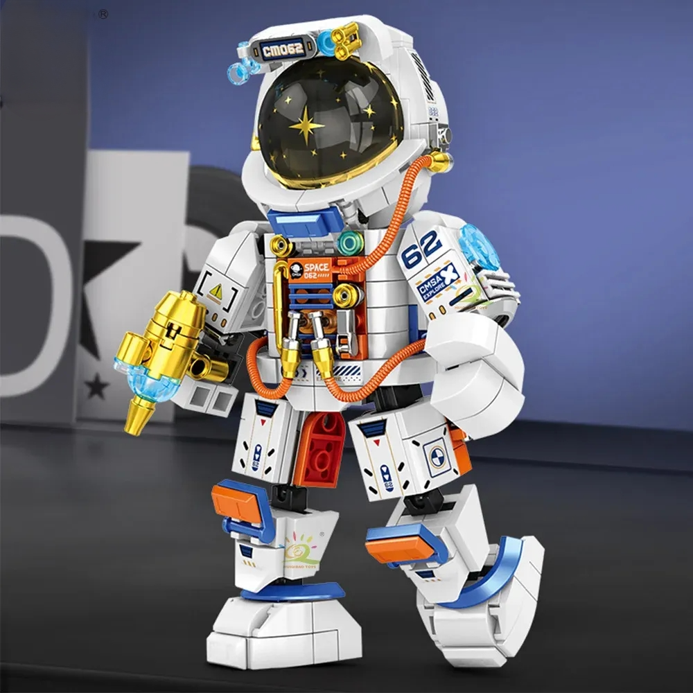 300PCS MOC Space Stastion Astronaut Satellite Rocket Aerospace