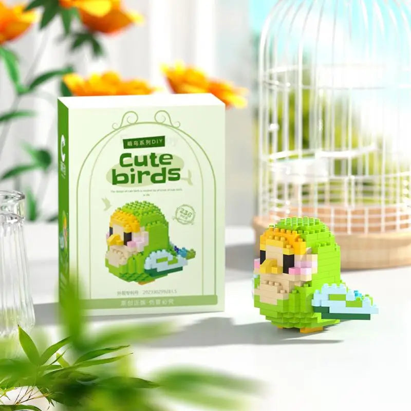 240PCS Kawaii Cute Bird Small Building Blocks Set