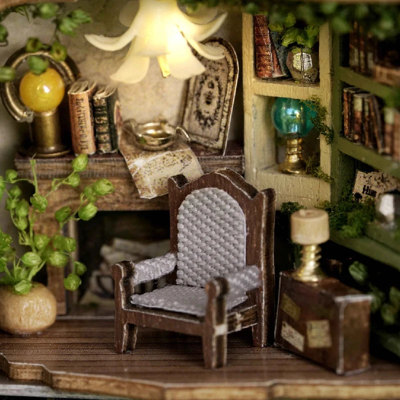 DIY Miniature Doll House Wooden Puzzle Bookstore/Bakery/Forest