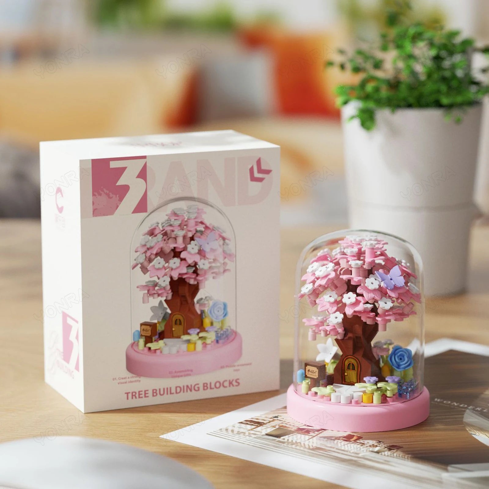 90PCS Four Seasons Mini Garden Bricks