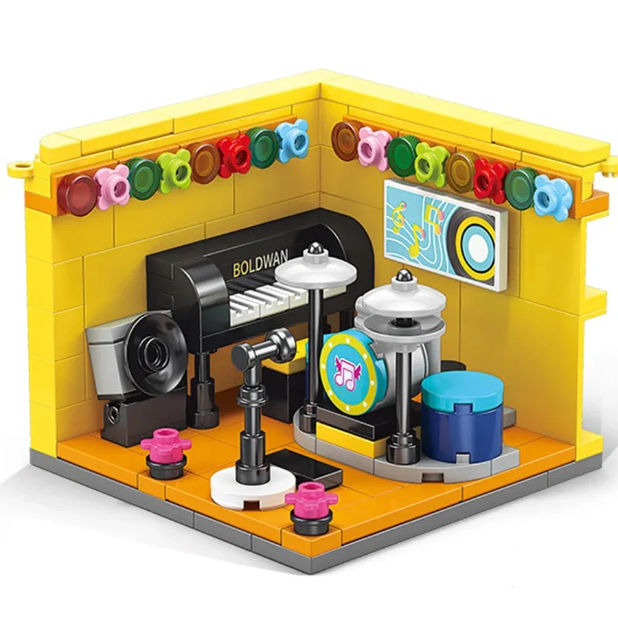 120PCS DIY Dreams Job Mini-bricks Doctor Painter Musician Scientist Pastry Chef Cameraman Astronaut