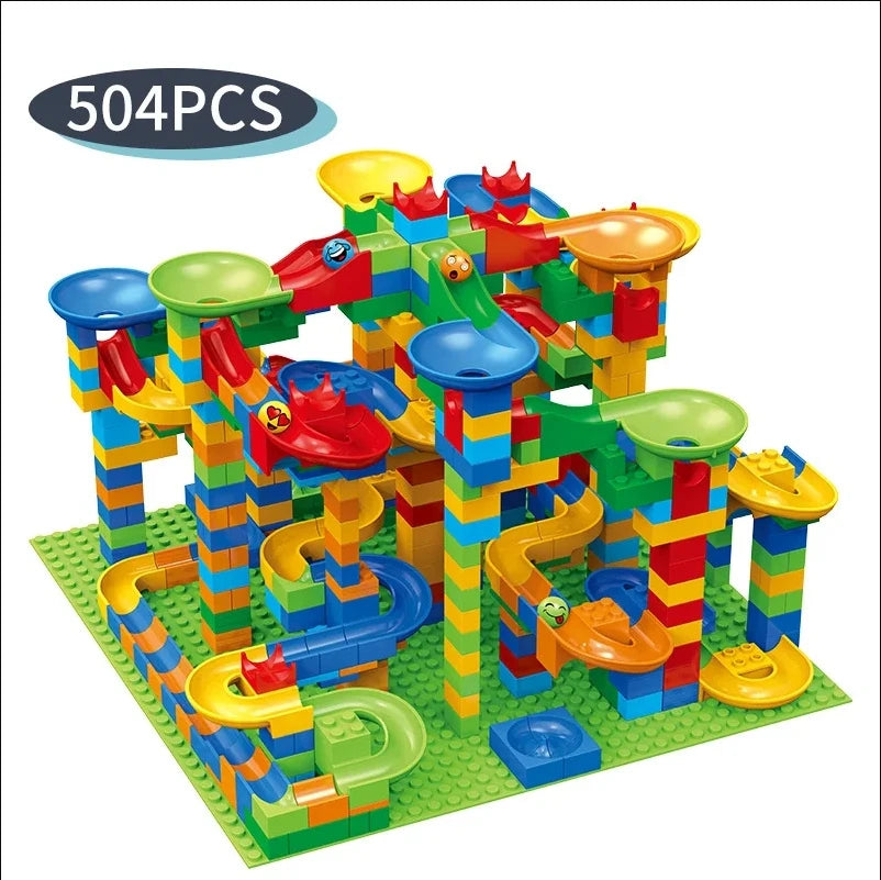504PCS Marble Race and Maze Ball Track for Children 6+