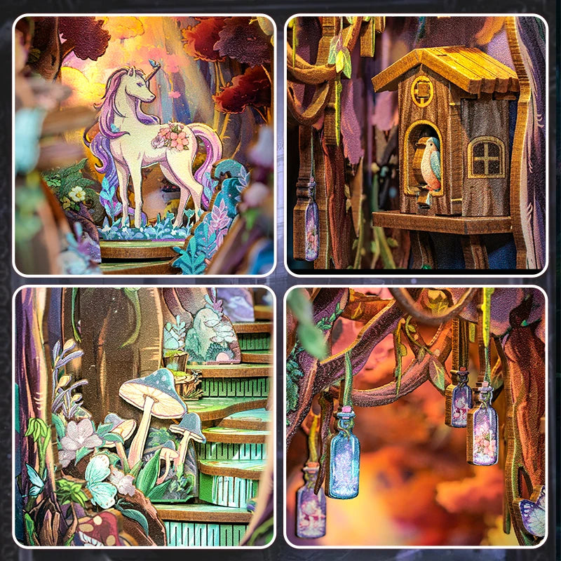 Wooden 3D Puzzle DIY Book Nook Kit Miniature Mystery Thriller