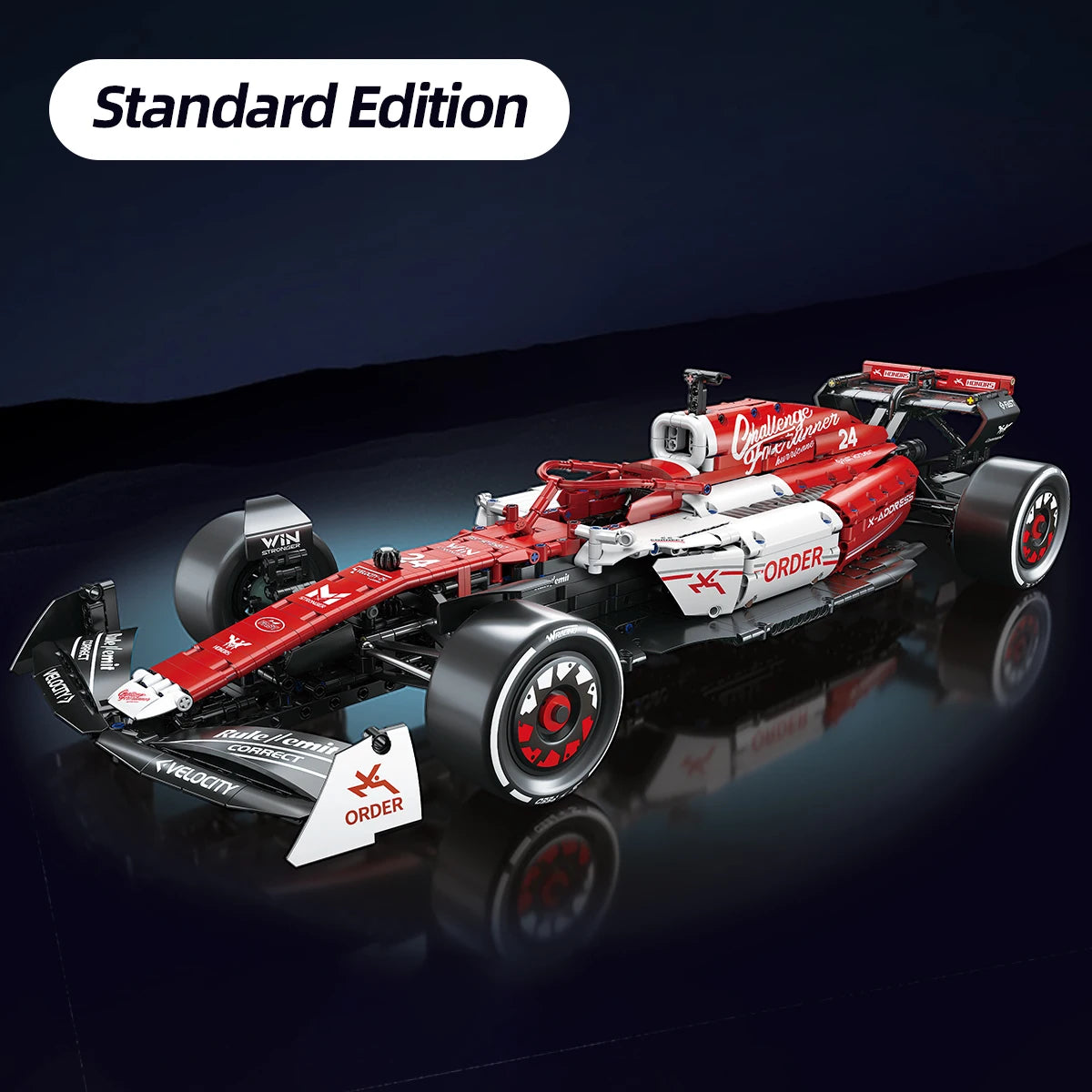 1:8 1770PCS Classic Red Formula 1  Race Cars