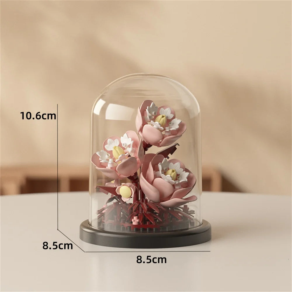 150PCS Mini-Flower Bricks with Cover