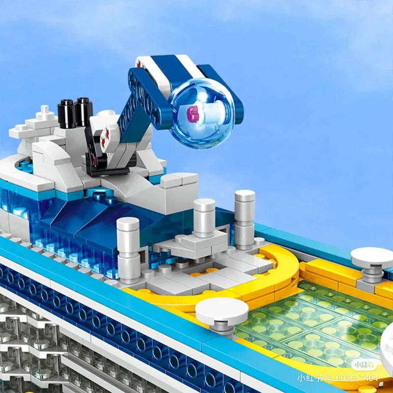 2428PCS MOC Cruise Liner Ship Sailing Boat Building Blocks Set