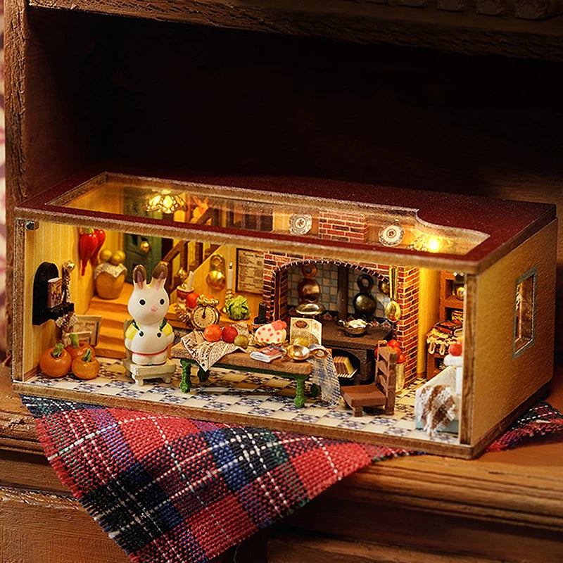 6 Cozy Miniature 3D Puzzle England Woodhouse Doll House