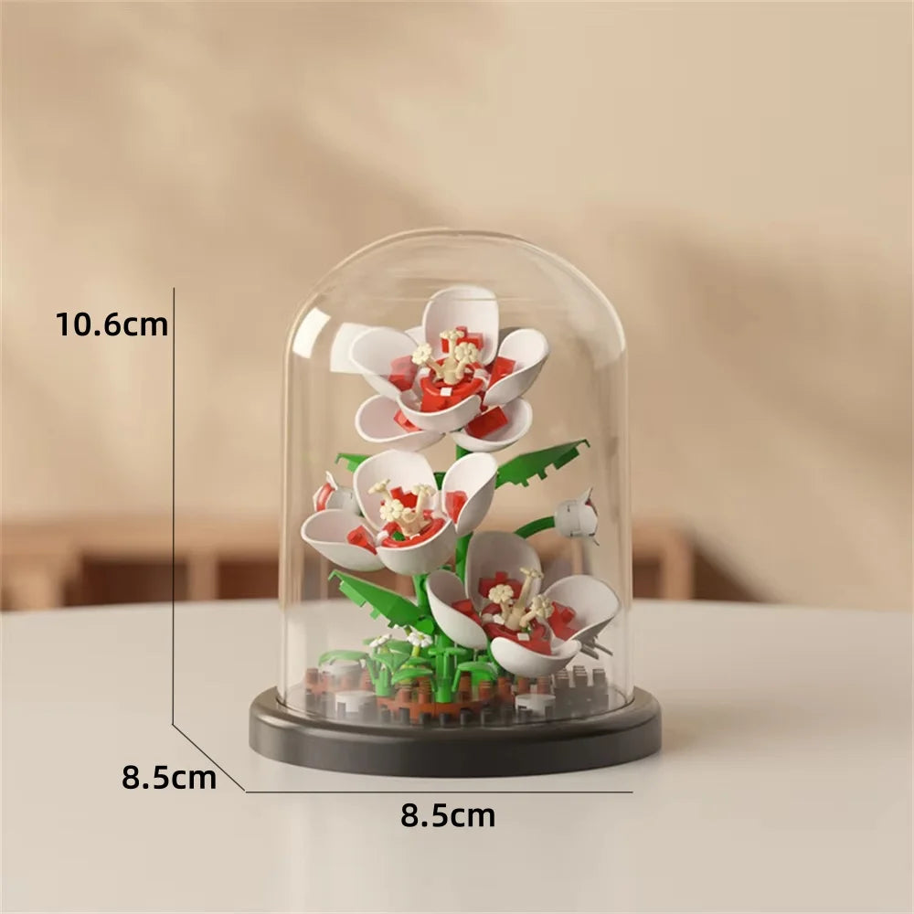150PCS Mini-Flower Bricks with Cover